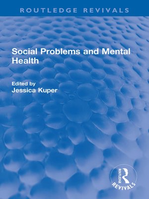 cover image of Social Problems and Mental Health